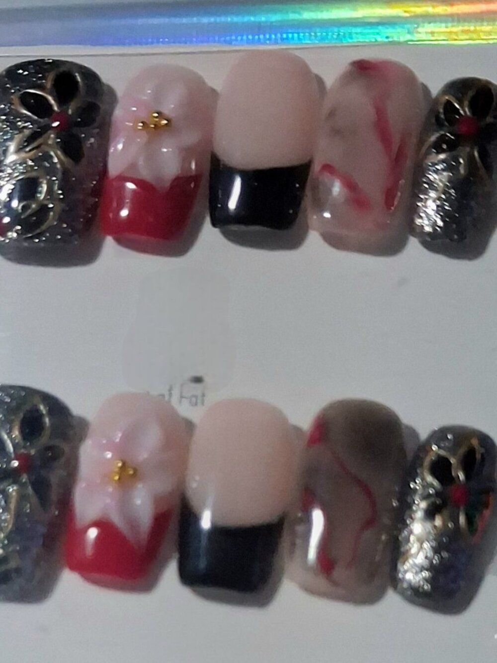 Press on nails size Medium set of 3